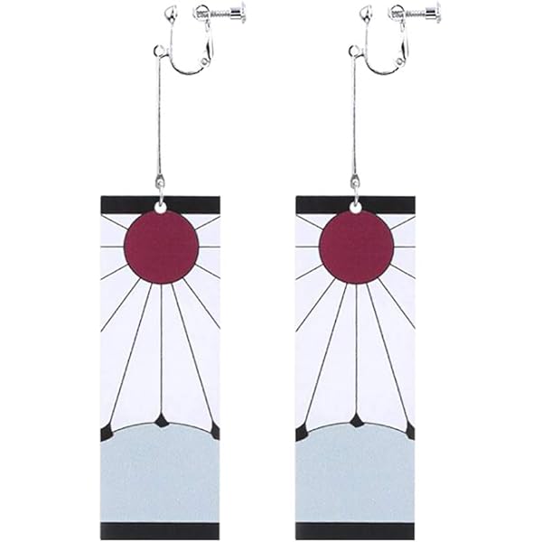 Amazon | ACOS 鬼滅の刃 竈門炭治郎の耳飾り イヤリング ピアス